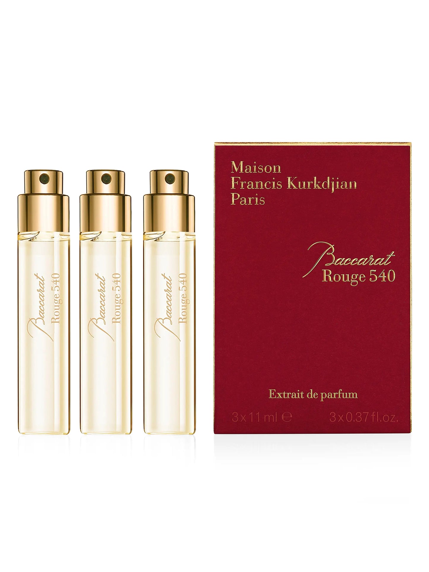 Maison Francis Kurkdjian Baccarat Rouge 540 Extrait de Parfum Set 3x11ML