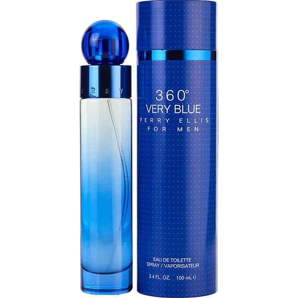 Perry Ellis 360 Very Blue for Men Eau de Toilette 100ML/3.4Oz