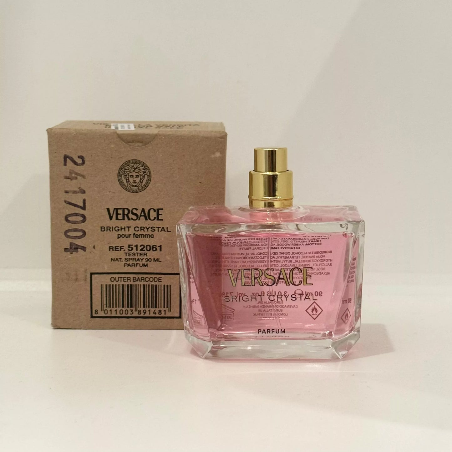 Versace Bright Crystal Parfum Tester 90ML/3Oz
