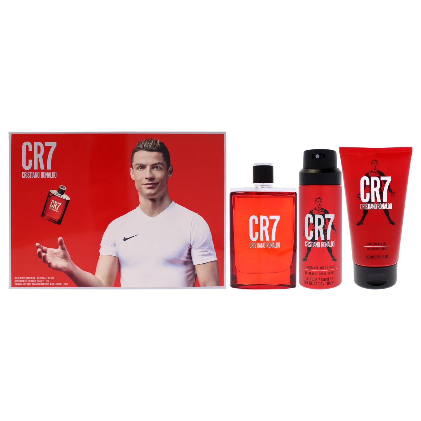 CRISTIANO RONALDO CR7 EDT SET 3PCS