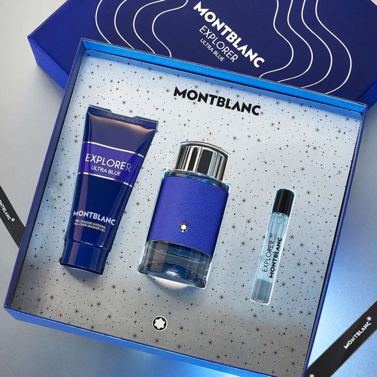 MONTBLANC EXPLORER ULTRA BLUE SET 3PC