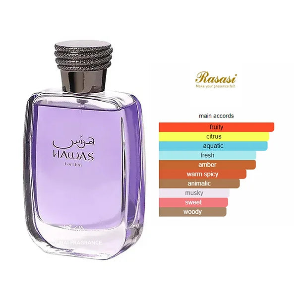 Rasasi Hawas For Him Eau De Parfum 100ml/3.4 Oz