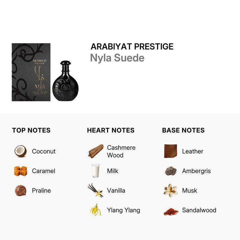Arabiyat Prestige Ladies Nyla Suede EDP Spray 2.7 oz