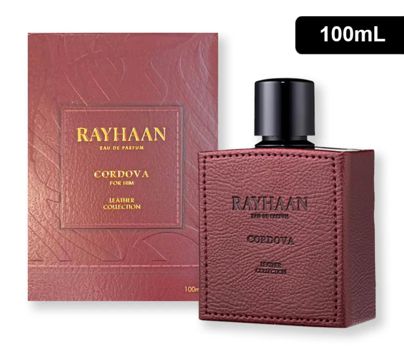 RAYHAAN FOR MEN CORDOVA LEATHER COLLECTION EAU DE PARFUM 100ML/3.4OZ