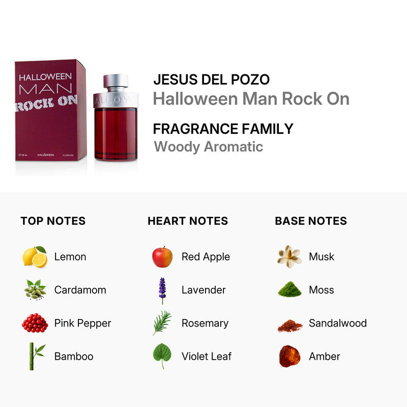 J.del Pozo Men's Halloween Man Rock On EDT Spray 4.2 oz