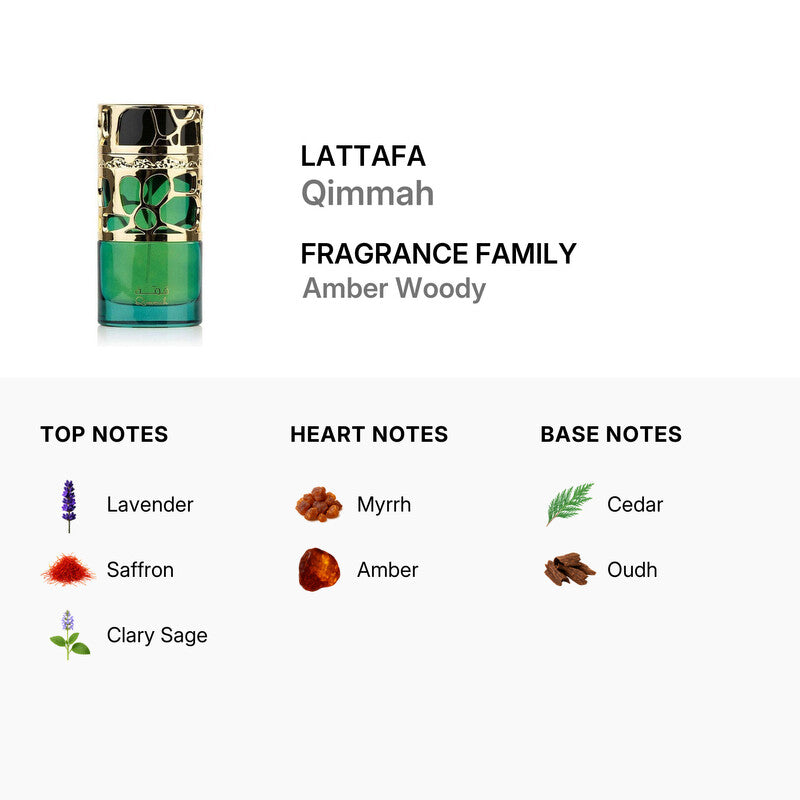 Lattafa Ladies Qimmah EDP Spray 3.4 oz/100ML