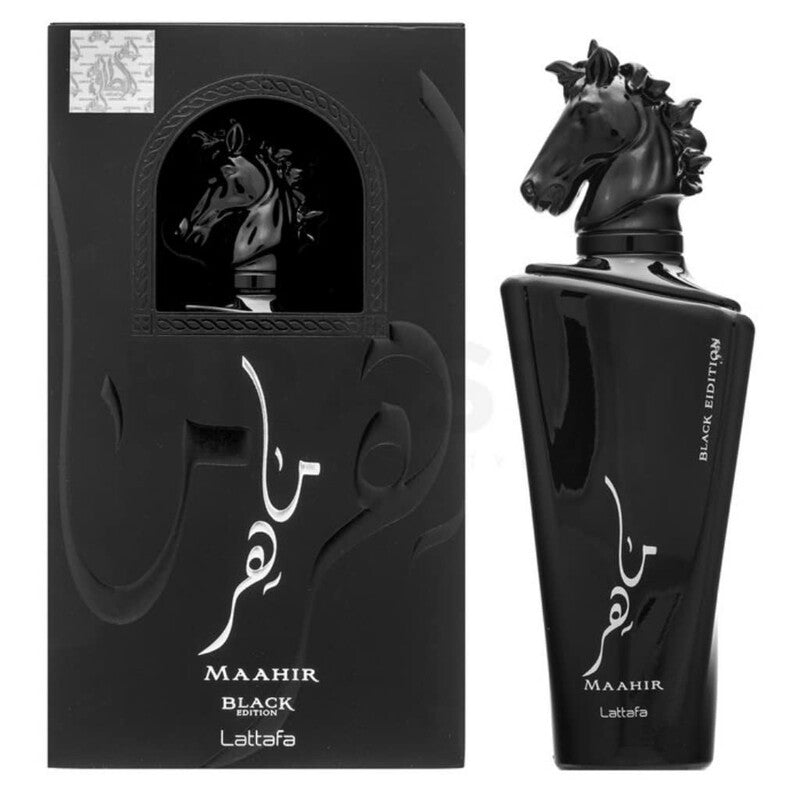 Lattafa Unisex Maahir Black Edition EDP Spray 3.38 oz