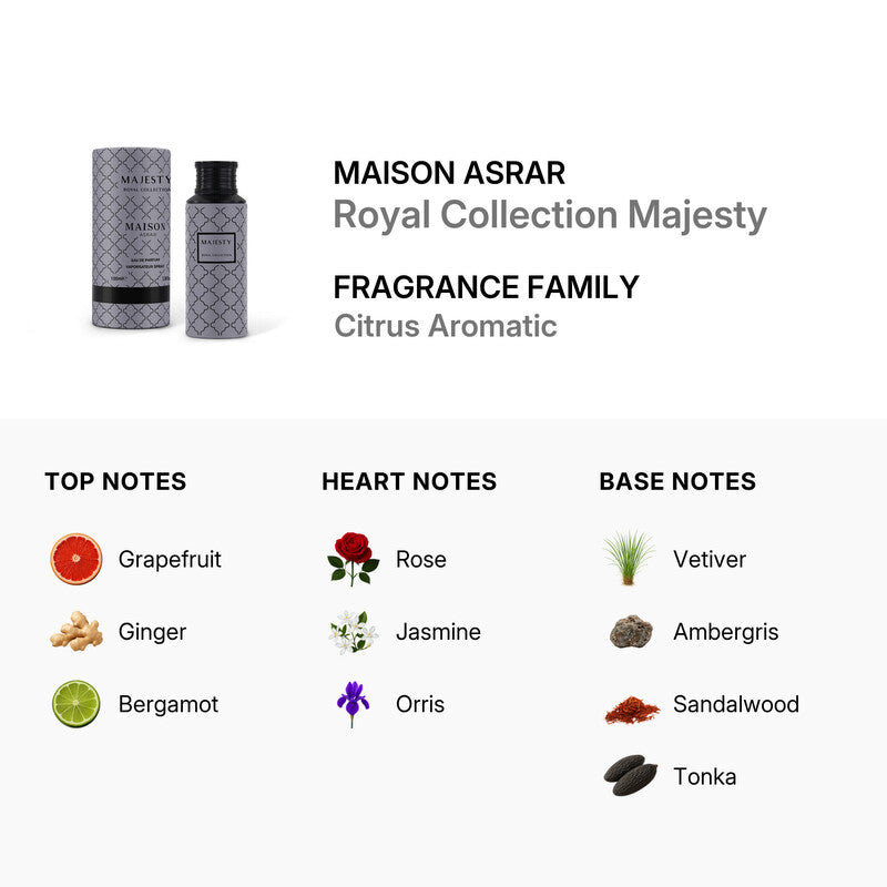 Maison Asrar Unisex Royal Collection Majesty EDP Spray 3.4 oz