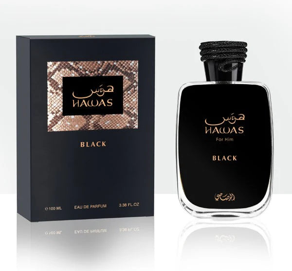 Rasasi Hawas Black EDP-100ml/3.4oz