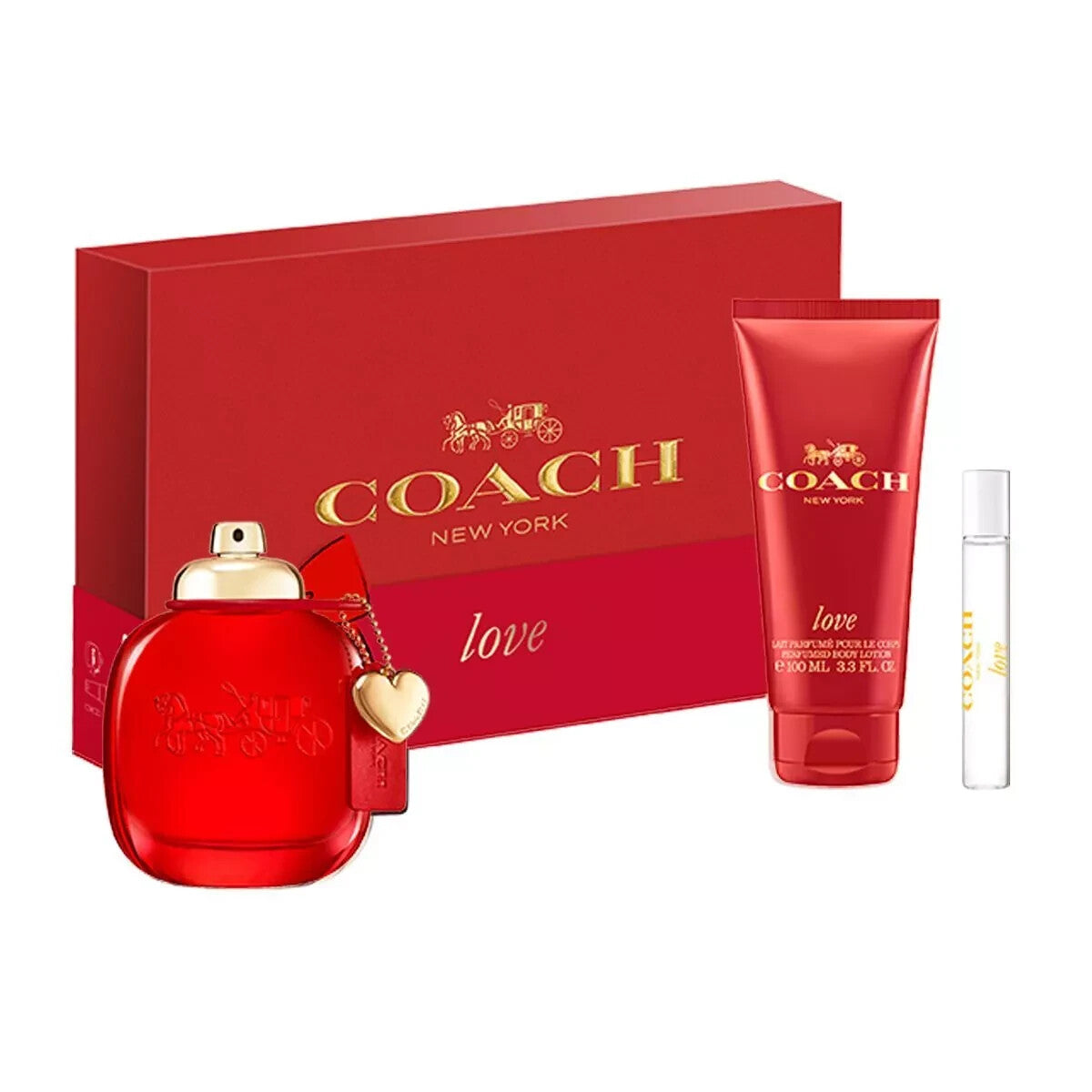 COACH WOMEN'S LOVE GIFT SET 3PC EAU DE PARFUM