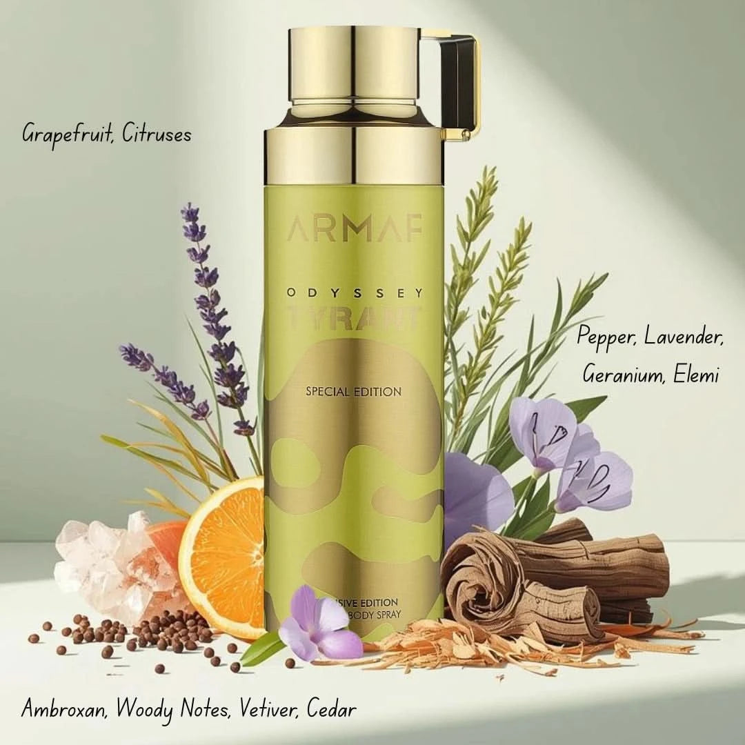 ARMAF Odyssey Tyrant Special Body Spray -6.7oz/200ml