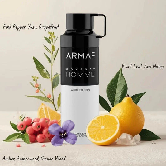 ARMAF Odyssey White Edition Body Spray -200ml/6.8oz