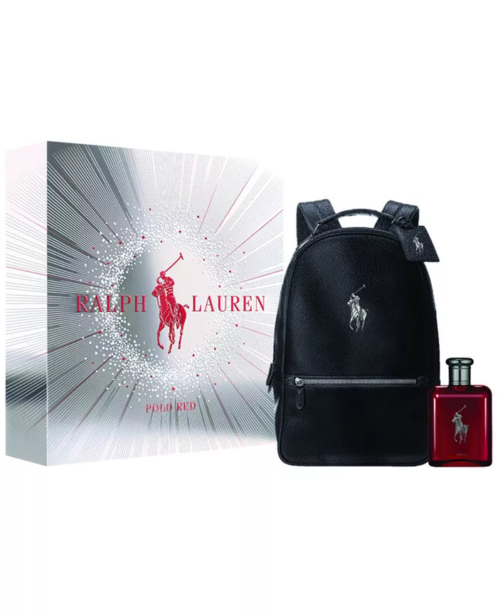 RALPH LAUREN Polo Red 2pc Set Men- Parfum 4.2oz + BackPack