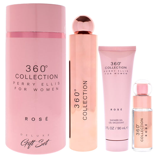 PERRY ELIS 360 Collection Rose Women's 3- Piece Gift Set