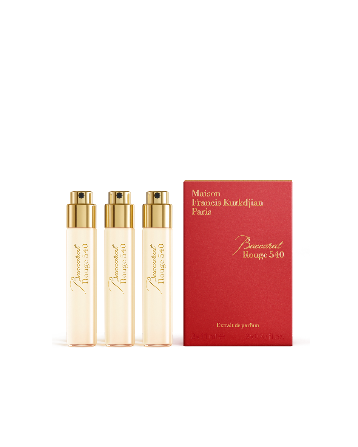 Maison Francis Kurkdjian Baccarat Rouge 540 Extrait de Parfum Set 3x11ML