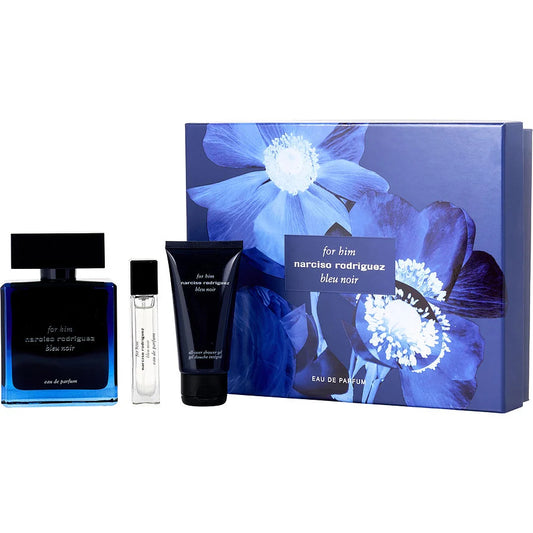 Narciso Rodriguez Blue Noir 3Pc 3.4 EDP Spray/1.6 S/, 10ML EDP SET