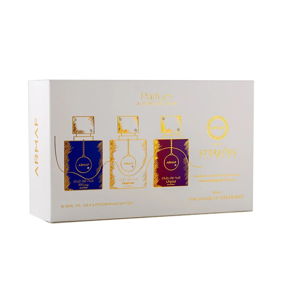 Armaf Club De Nuit Untold, Iconic & Imperiale 3 Pcs Set 1.0 OZ 30ML EDP Spray