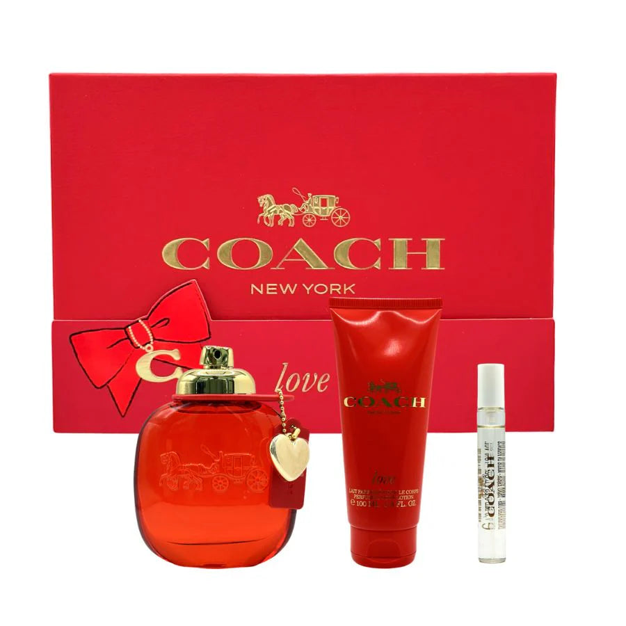COACH WOMEN'S LOVE GIFT SET 3PC EAU DE PARFUM