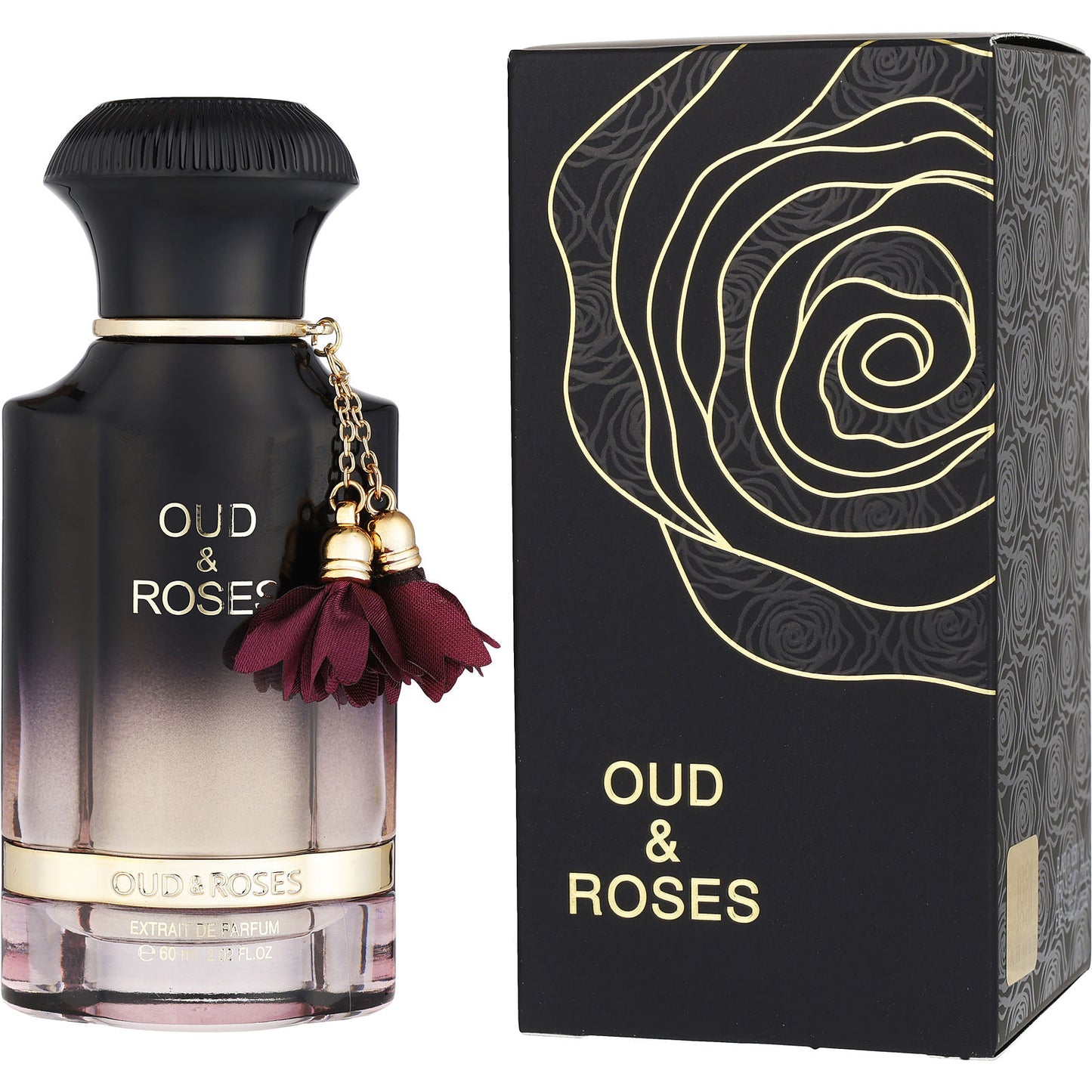 AHMED AL MAGHRIBI OUD & ROSES EXTRAIT DE PARFUM 2.5 FL OZ UNISEX