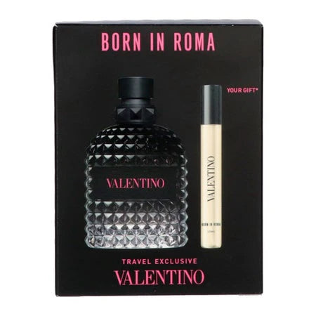 VALENTINO Born In Roma Man Set 2Pc Eau De Toilette Travel