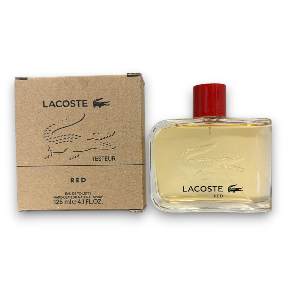 LACOSTE RED MEN EDT 125ML/4.2OZ TESTER