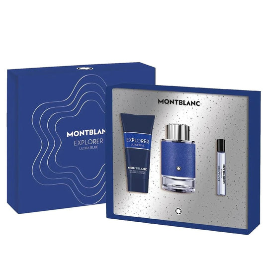 MONTBLANC EXPLORER ULTRA BLUE SET 3PC
