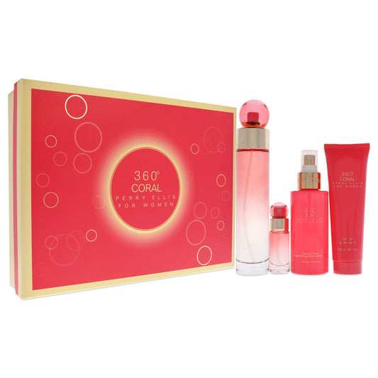 PERRY ELIS 360 Coral Women 4-piece Gift Set