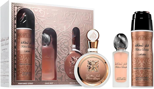LATTAFA FAKHAR PRIDE SET 3 PZ WOMEN