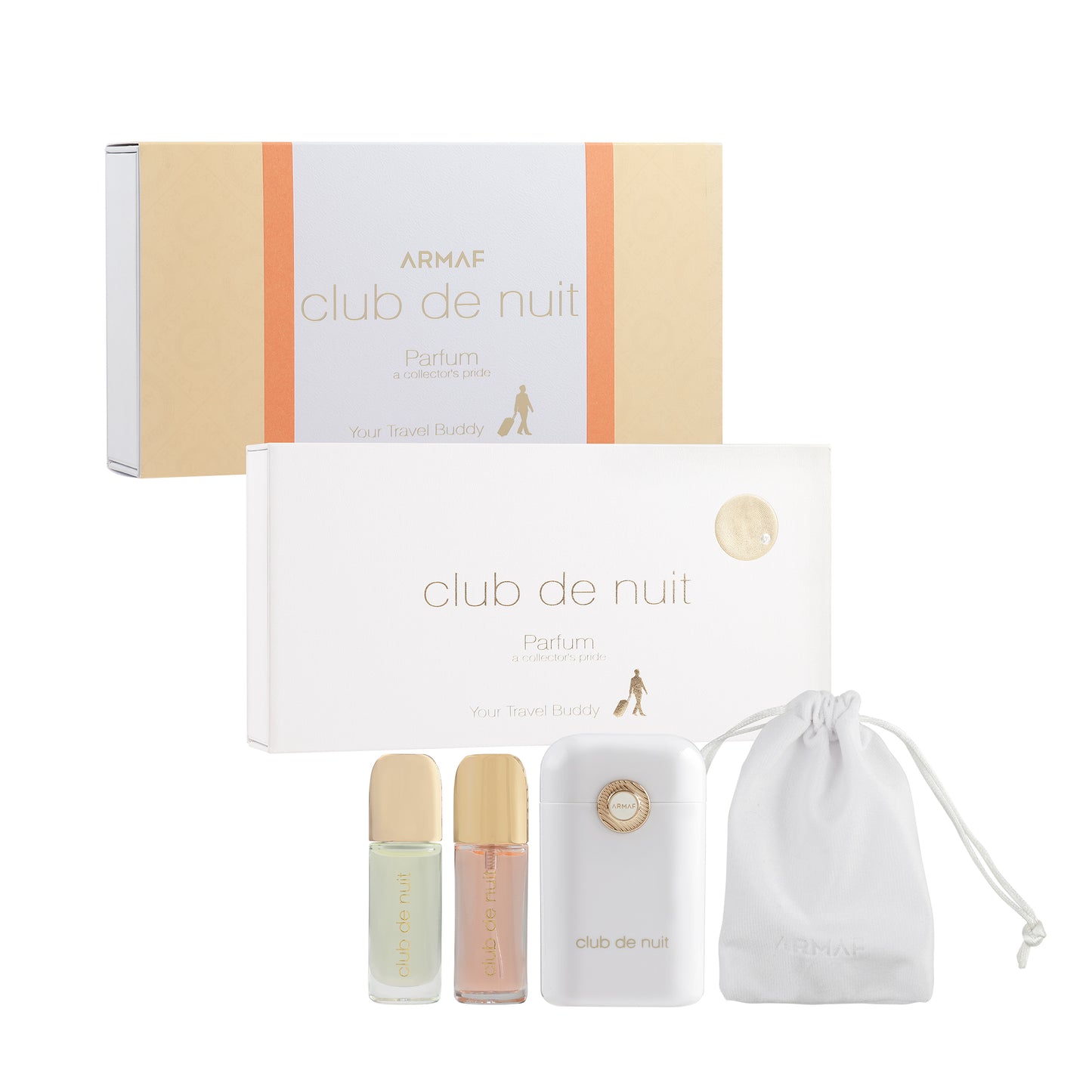 Armaf Club de Nuit Parfum Travel Buddy Set Eau de Parfum 12ML + 12 ML Oil Luxury Case & Pouch Ladies