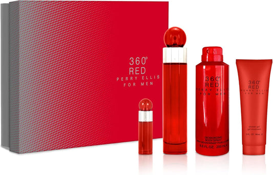 Perry Ellis 360 Red For Men Set 4Pc.