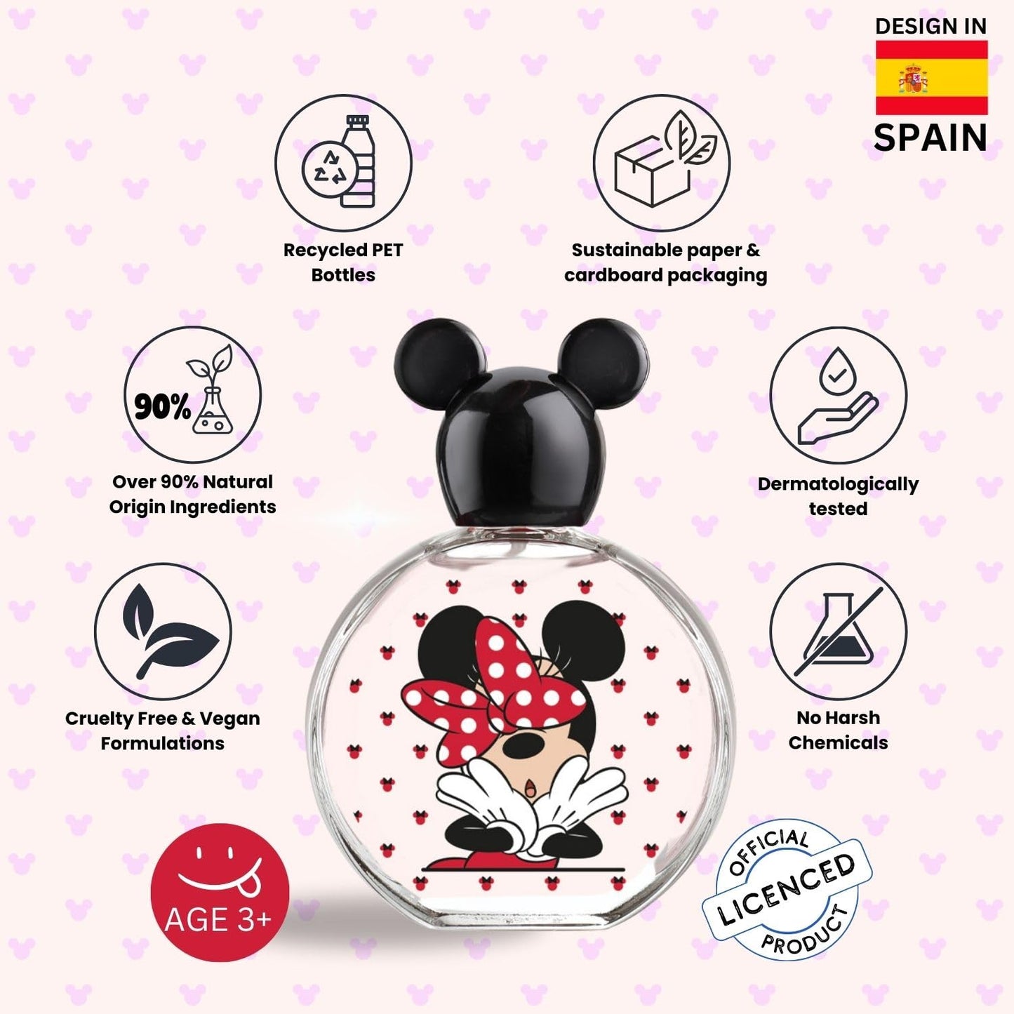 DISNEY MINNIE MOUSE EAU DE TOILLETE 3.4OZ/100ML