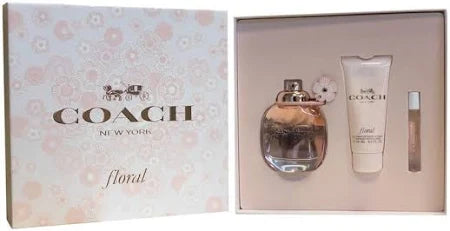 Coach Floral 3pc 3ozEDP + B/L + mini spray Set