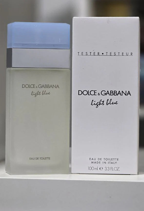 DOLCE & GABABANA LIGHT BLUE EAU DE TOILETTE TESTER 3.30Z/100ML