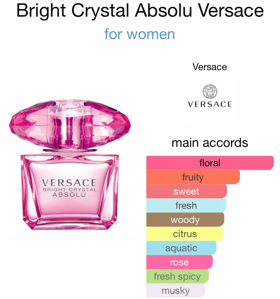 Versace Bright Crystal Absolu Eau De Parfum 90ml/3.0oz