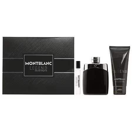 MONT BLANC LEGEND 3PC 3.3 EDT SPR, 3,3 SHOWER GEL,MINI