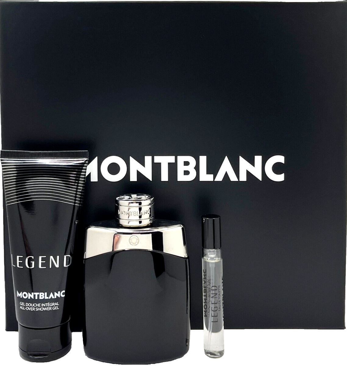 MONT BLANC LEGEND 3PC 3.3 EDT SPR, 3,3 SHOWER GEL,MINI