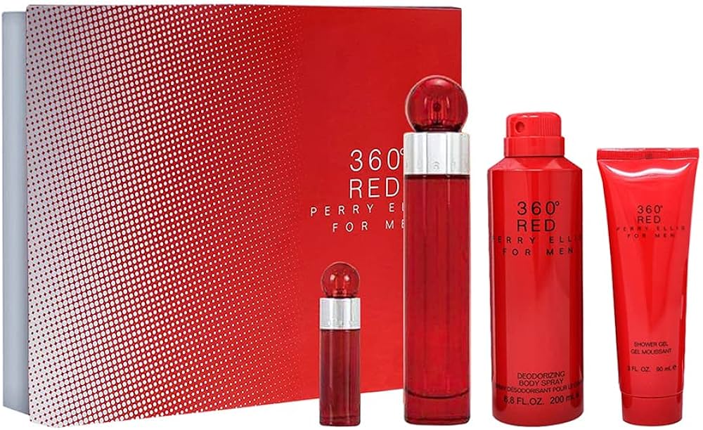 Perry Ellis 360 Red For Men Set 4Pc.