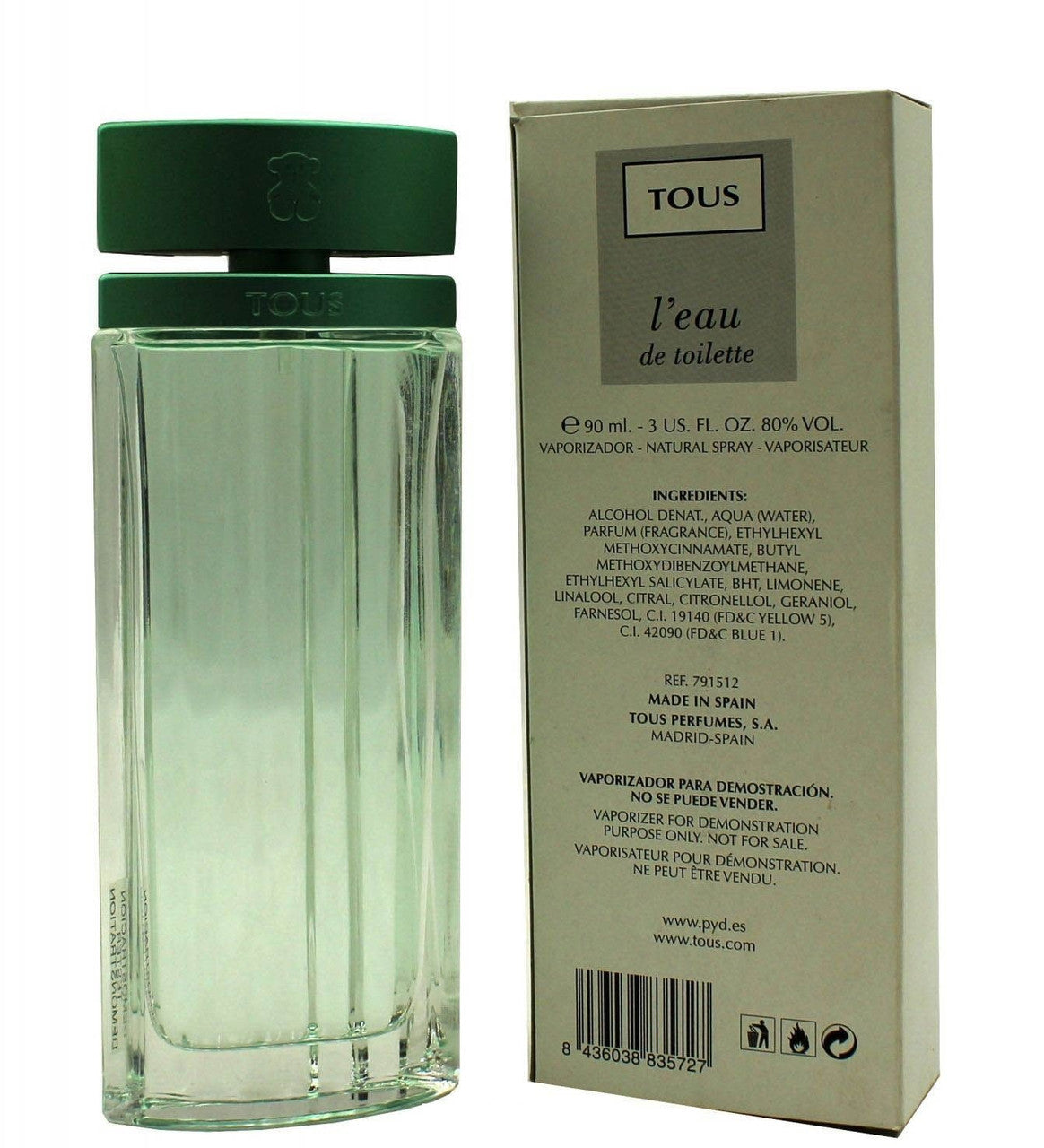 TOUS L'EAU DE PARFUM EAU DE TOIILET 100ML/3.4OZ