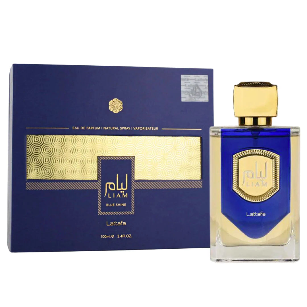 LATTAFA LIAM BLUE SHINE UNISEX|EDP|NATURAL SPRAY|VAPORISATEUR 100ML-3.4OZ