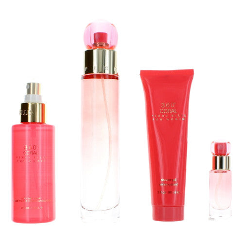 PERRY ELIS 360 Coral Women 4-piece Gift Set