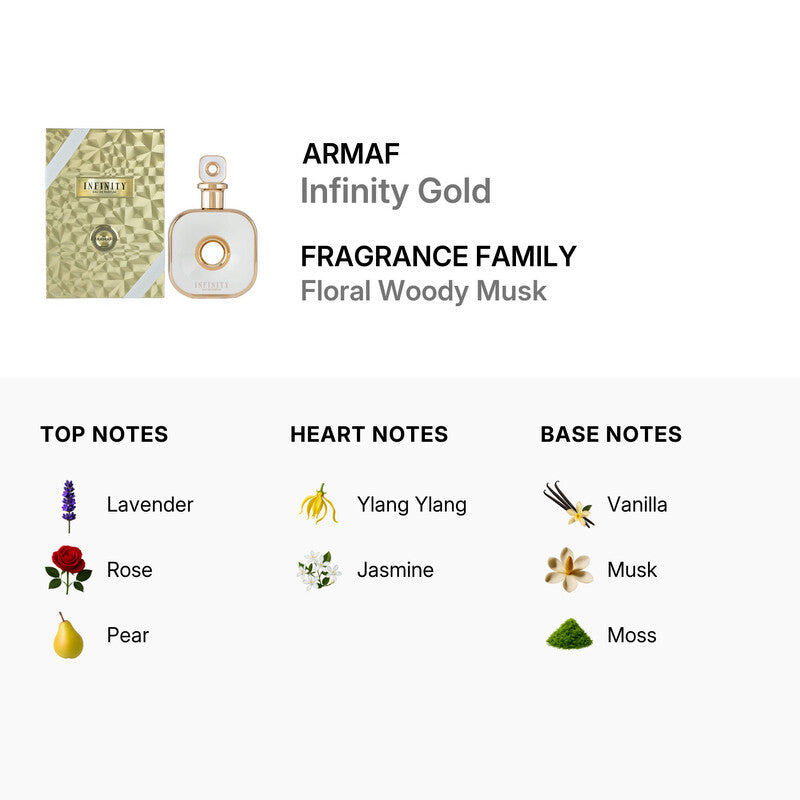 Armaf Ladies Infinity Gold EDP Spray 3.6 oz