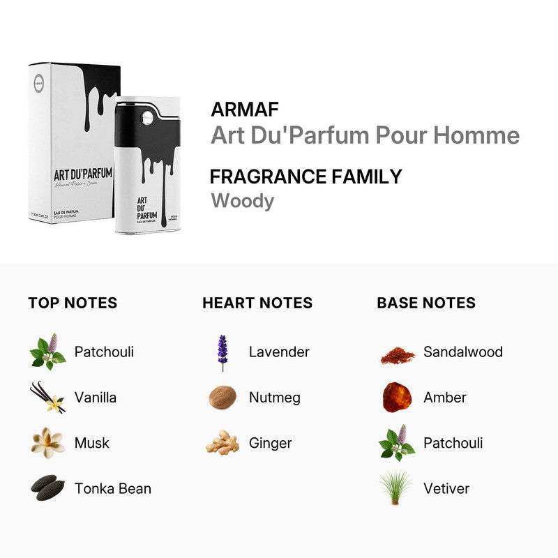 Armaf  Men's Art Du'Parfum EDP 3.4 oz /1OOML