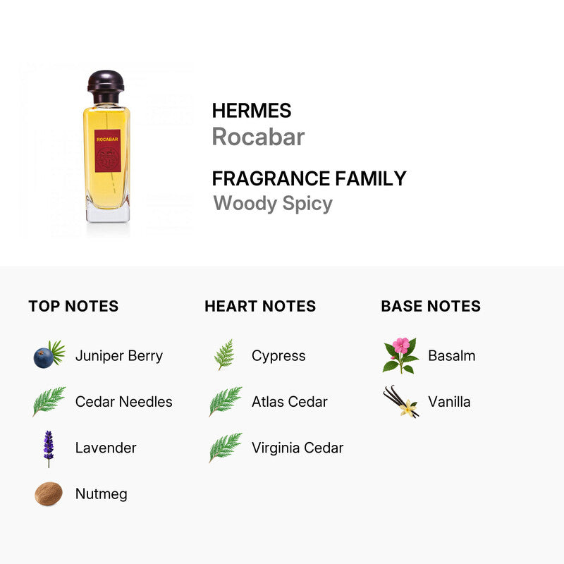 HERMES FOR MEN ROCOBAR EAU DE TOILETTE 100ML/3.4OZ