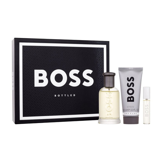 BOSS FOR MEN BOTTLED GIFT SET 3PC EAU DE TOILETTE