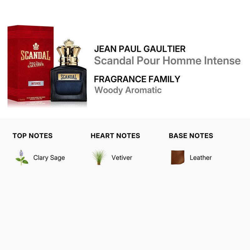 Jean Paul Gaultier Men's Scandal Pour Homme Intense EDP Spray 3.4 oz/100ml