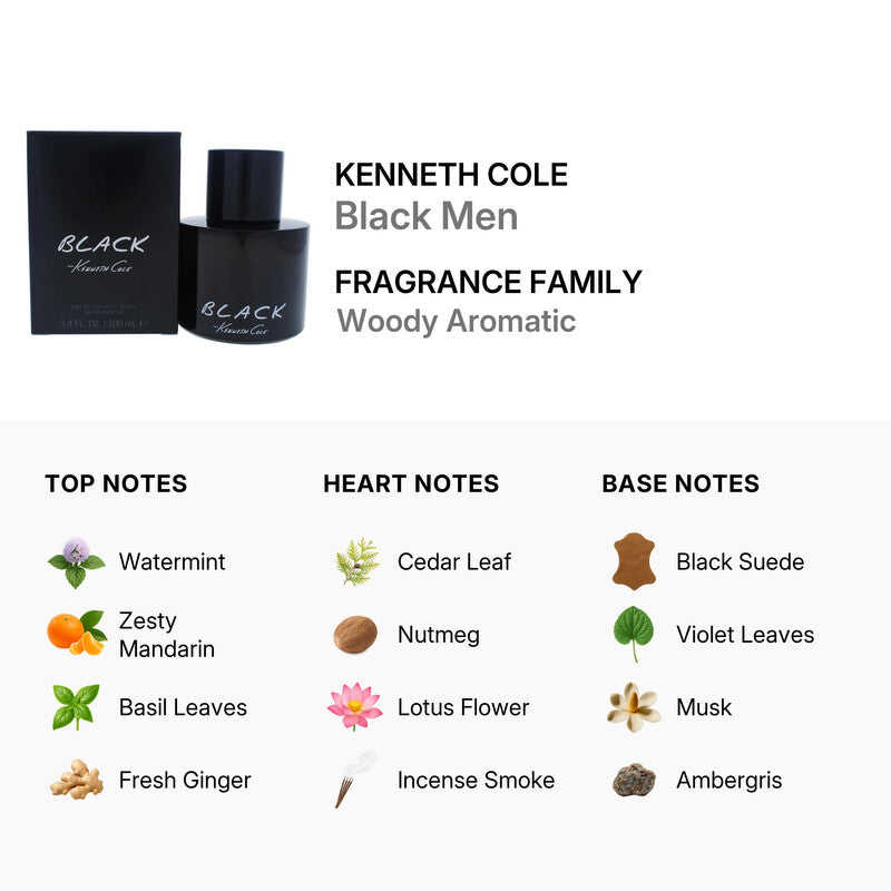 Kenneth Cole Black/kenneth Cole EDT Spray 3.3 oz (m)