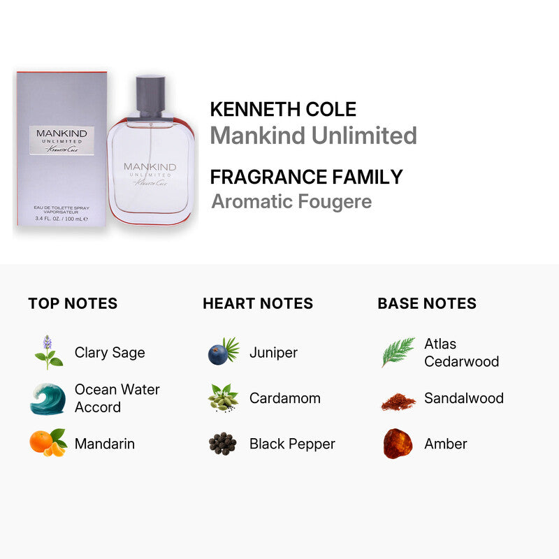 KENNETH COLE MANKID UNLIMITED EAU DE TOILETTE 100ML/3.4OZ