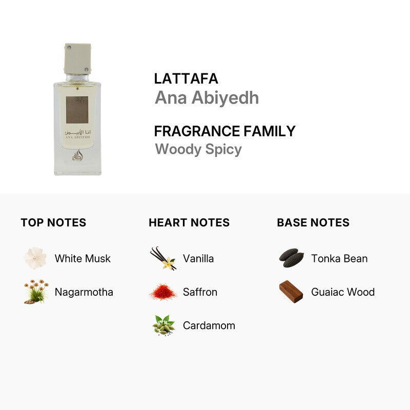 LATTAFA ANA ABIYEDH  EDP 60ML-2.4OZ UNISEX