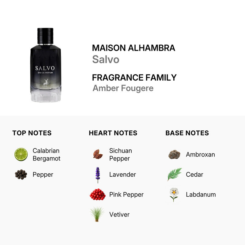Maison Alhambra Men's Salvo EDP 3.4 oz