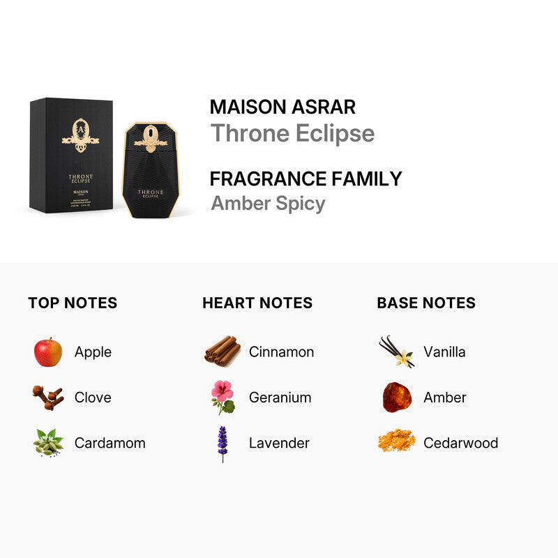 Maison Asrar  Unisex Throne Eclipse EDP Spray 3.4 oz